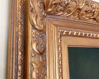 Still life bouquet with gilt frame 34" x 46" 