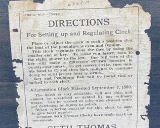 Seth Thomas pillar clock