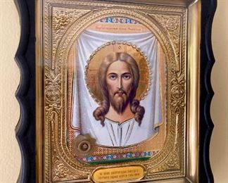 Antique Russian Religious Icons (Jesus, Mary, Saint)