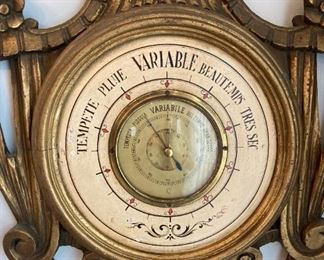 Vintage Hollywood Regency weather station