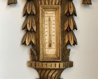 Vintage Hollywood Regency weather station