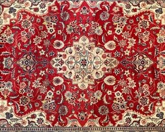 Antique 4' x 6'4" area rug