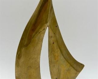 Brass sailboat