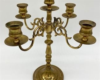 Vintage brass candelabra 