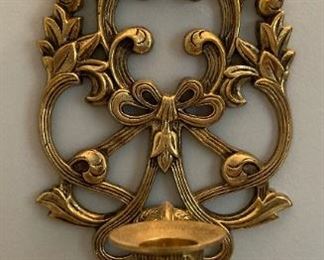 Vintage brass wall sconces