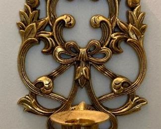 Vintage brass wall sconces