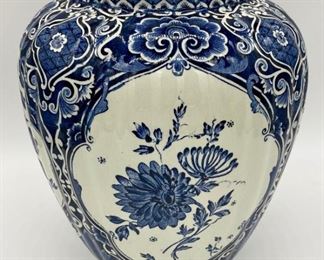Vintage Delft by Boch blue and white vase