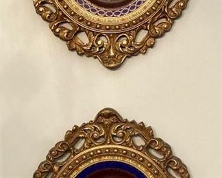 Vintage Siarr Victorian framed plates