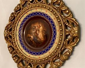 Vintage Siarr Victorian framed plate