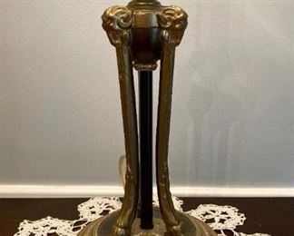Vintage brass candlestick lamp (2 available)
