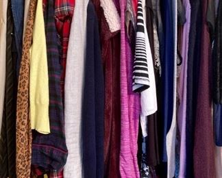 Designer and casual women's clothing, including Synergy Organic, Nahdree, Studio by Searle, Banana Republic, Brooks Brothers, Ralph Lauren, Meyer's, Izod, Tommy Hilfiger, The North Face, Lilly Pulitzer, L.L. Bean, Moulinette Souers, The Limited, J. Crew, Limited Express and many more!