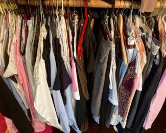 Designer and casual women's clothing, including Synergy Organic, Nahdree, Studio by Searle, Banana Republic, Brooks Brothers, Ralph Lauren, Meyer's, Izod, Tommy Hilfiger, The North Face, Lilly Pulitzer, L.L. Bean, Moulinette Souers, The Limited, J. Crew, Limited Express and many more!