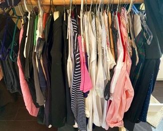 Designer and casual women's clothing, including Synergy Organic, Nahdree, Studio by Searle, Banana Republic, Brooks Brothers, Ralph Lauren, Meyer's, Izod, Tommy Hilfiger, The North Face, Lilly Pulitzer, L.L. Bean, Moulinette Souers, The Limited, J. Crew, Limited Express and many more!