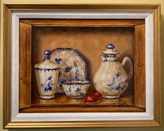 Signed S. Torres still life painting