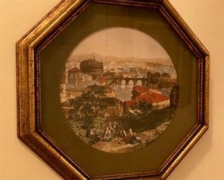 Vintage Catelda Rome Splendors framed art