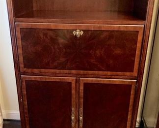Vintage Drexel Chippendale Executive secretary with shelves