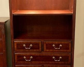 Vintage Drexel Chippendale cabinet with shelves