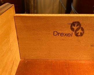 Vintage Drexel Chippendale cabinet with shelves