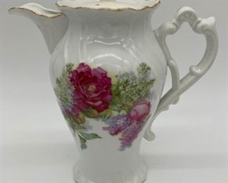 Vintage Rose & Hydrangea coffee pot
