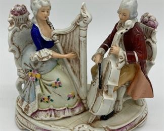 Vintage Victorian musicians figurine