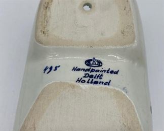 Hand painted Delft Holland windmill clog