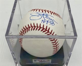 Autographed Jim Palmer Hall of Fame baseball 