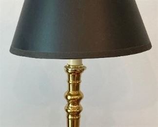 Vintage brass spindle lamp