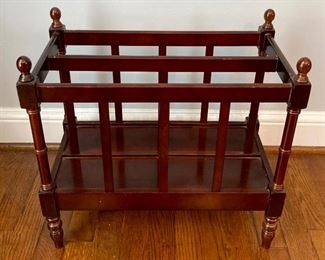 Bombay wooden magazine rack