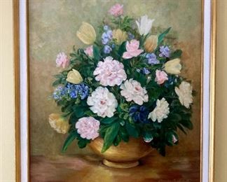 Signed Louise Highsmith "Spring Beauty" painting