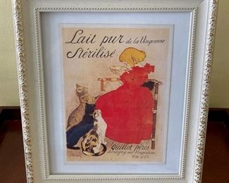 Framed Steinlen print