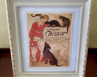 Framed Steinlen print
