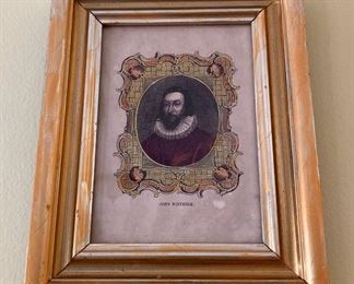 Vintage John Winthrop print