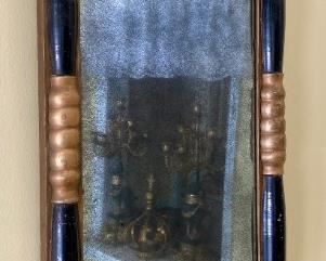 Antique colonial wall mirror