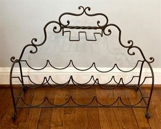Metal wine rack