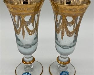 Cristallerie Italiane crystal with 24K gold