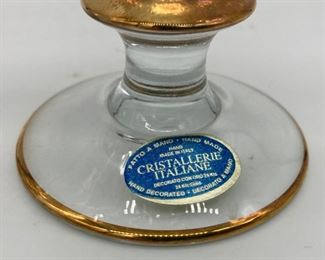 Cristallerie Italiane crystal with 24K gold