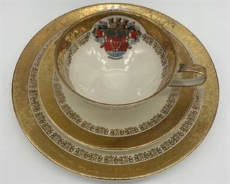 Handgemalt porcelain 3 piece set