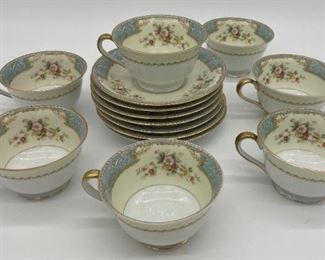 Noritake Blue Dawn #622 cups and saucers