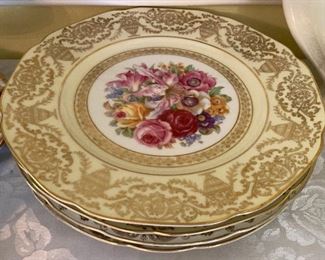 Vintage Tirschenreuta Bavaria floral plates