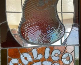 Calico Kitten stained glass sign from shop in Issaquah