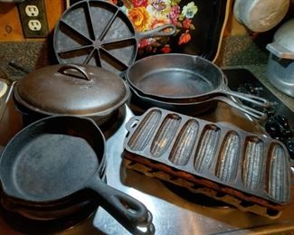 Cast iron skillets and cookware