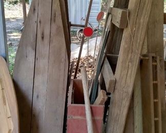 Vintage wood ironing board