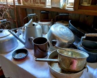 Old farm utensils decor