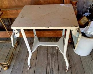Vintage metal Typewriter table