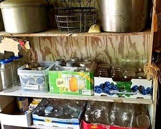 Canning supplies jars Pressure cookers