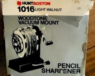 Vintage pencil sharpener in box