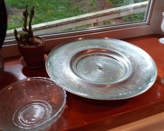 Aluminum  lazy susan tray
