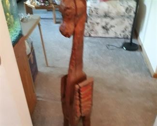 Carved wood figure 36 " approximately 