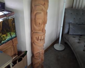Tiki totem  pole 52"