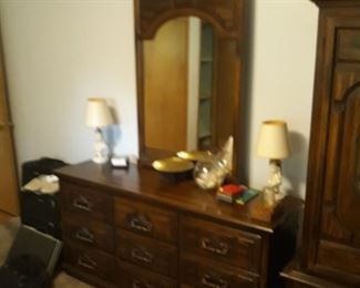 Dresser with mirror